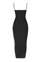 R&B | Plissiertes Korsett Midikleid