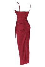 R&B | Plissiertes Korsett Midikleid