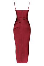 R&B | Plissiertes Korsett Midikleid