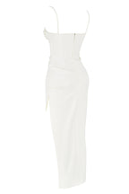 R&B | Plissiertes Korsett Midikleid