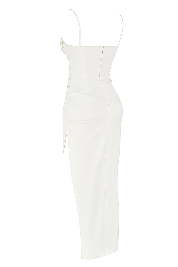 R&B | Plissiertes Korsett Midikleid