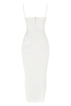R&B | Plissiertes Korsett Midikleid