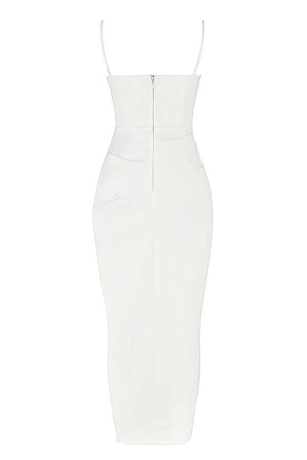 R&B | Plissiertes Korsett Midikleid