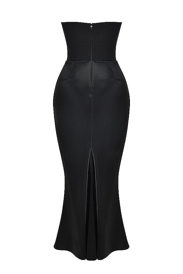 R&B | Trägerloses Korsett Maxi Kleid