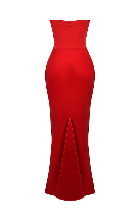 R&B | Trägerloses Korsett Maxi Kleid