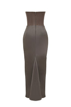 R&B | Trägerloses Korsett Maxi Kleid