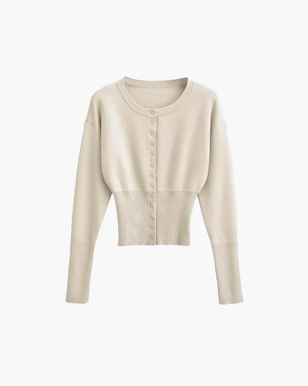 R&B | Strickjacke mit Rundhals