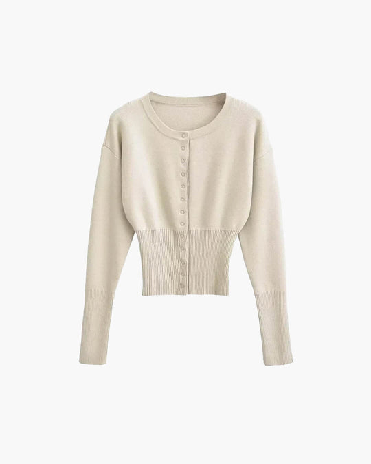 R&B | Strickjacke mit Rundhals