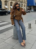 R&B | Retro Wildlederjacke