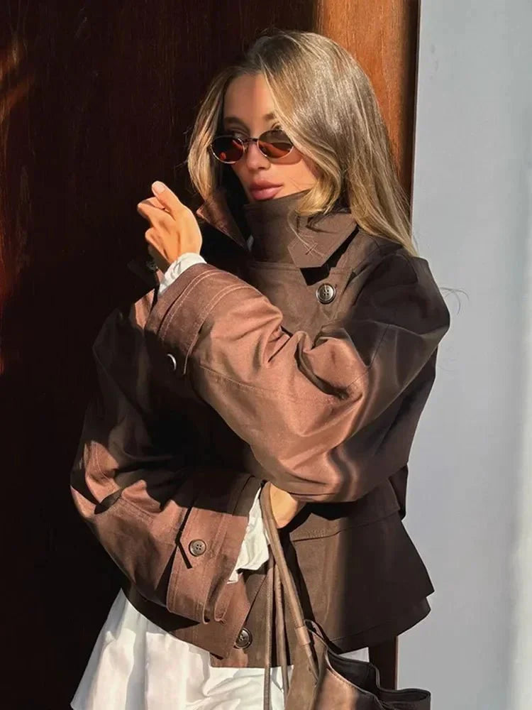 R&B | Cropped Trenchcoat