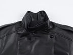 R&B | Asymmetrische Lederjacke