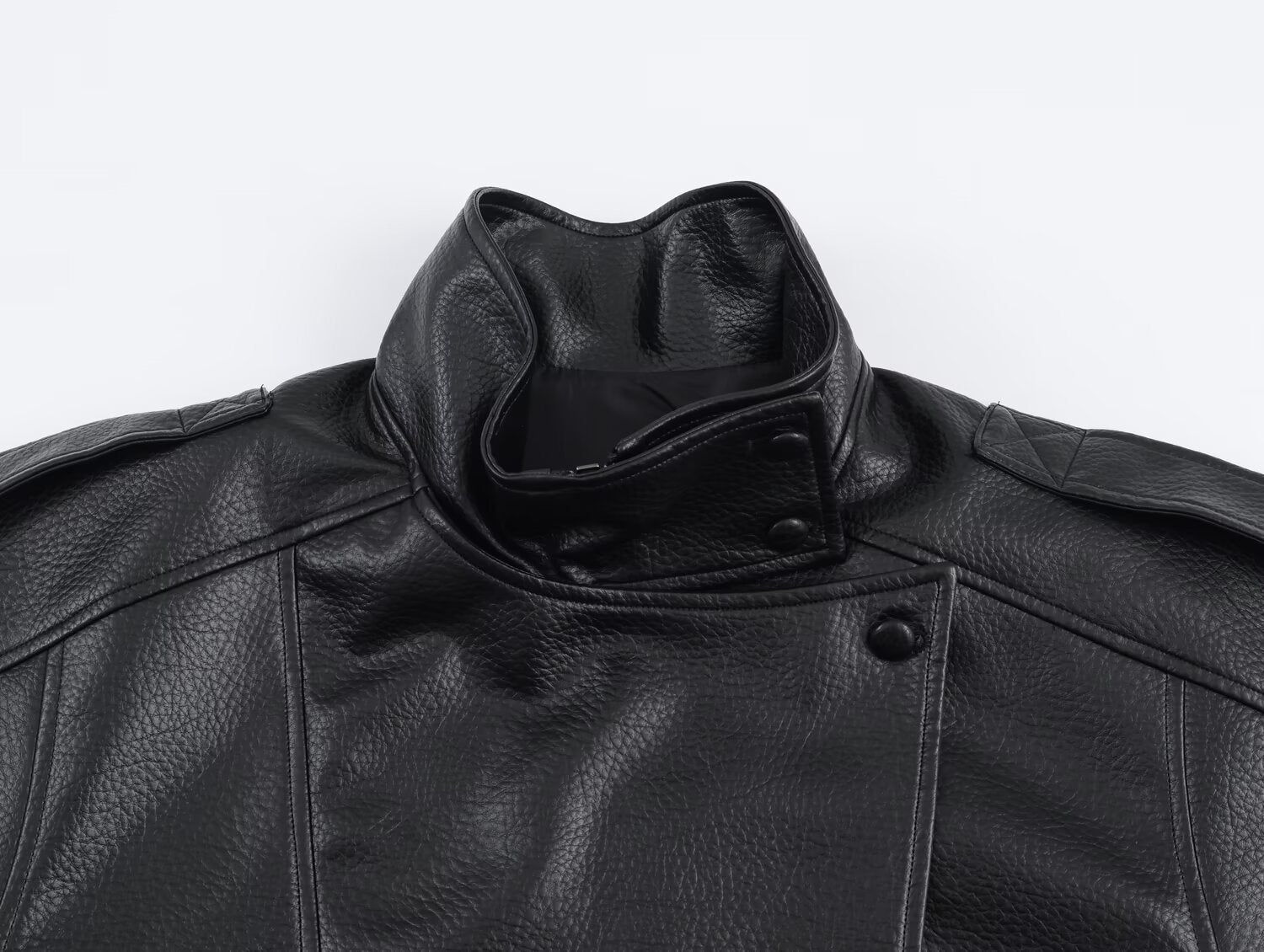 R&B | Asymmetrische Lederjacke