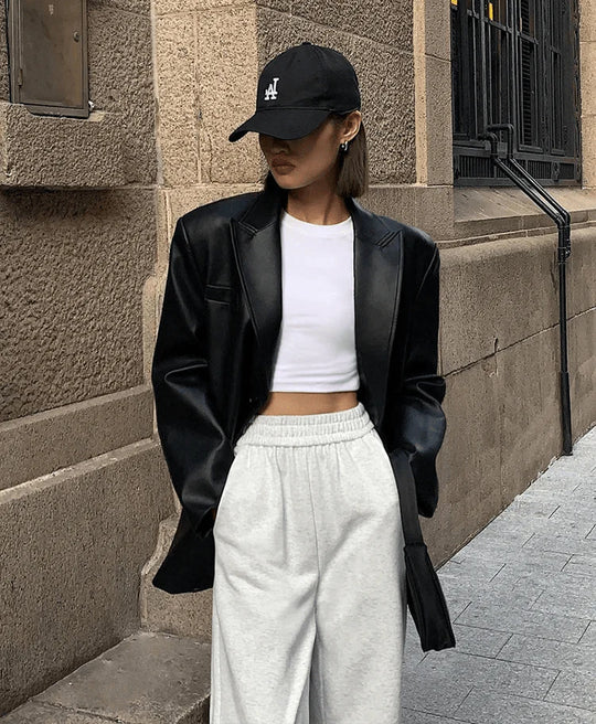 R&B | Übergroße Vegane Lederblazer