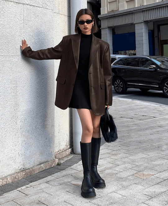 R&B | Übergroße Vegane Lederblazer