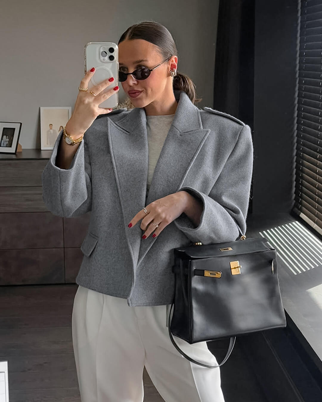 R&B | Blazer mit Schulterpolstern