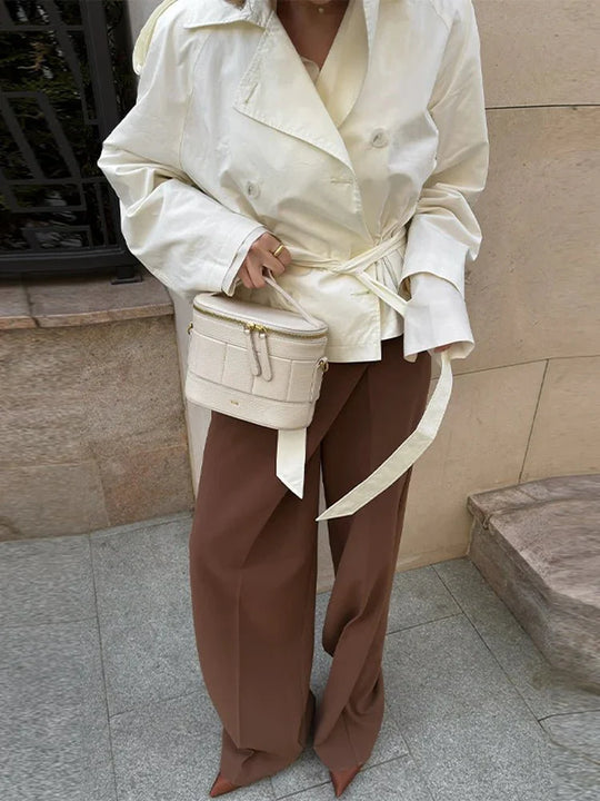 R&B | Stehkragen Trenchcoat