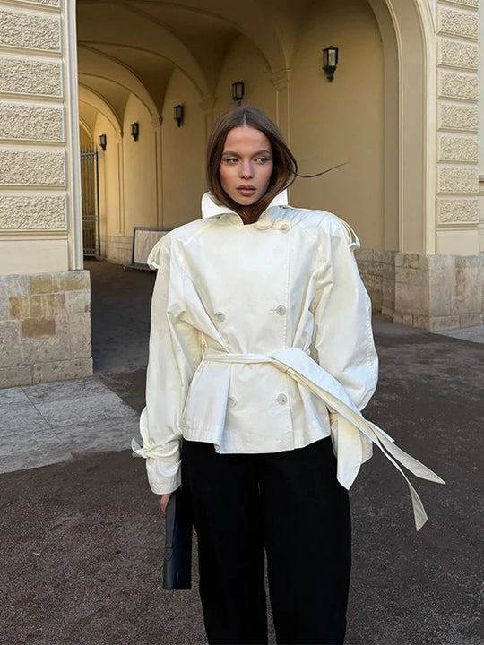 R&B | Stehkragen Trenchcoat