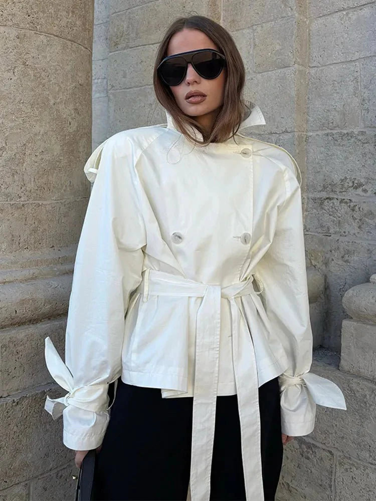 R&B | Stehkragen Trenchcoat