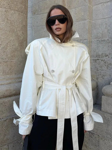 R&B | Stehkragen Trenchcoat