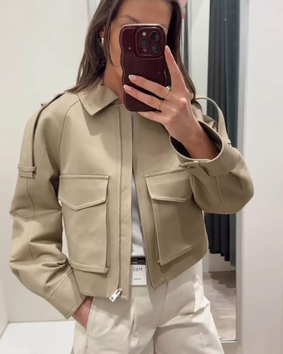 R&B | Verkürzte Trenchjacke