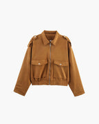 R&B | Suede-Pilotjacke