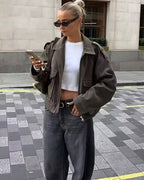 R&B | Suede-Pilotjacke