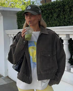 R&B | Suede-Pilotjacke