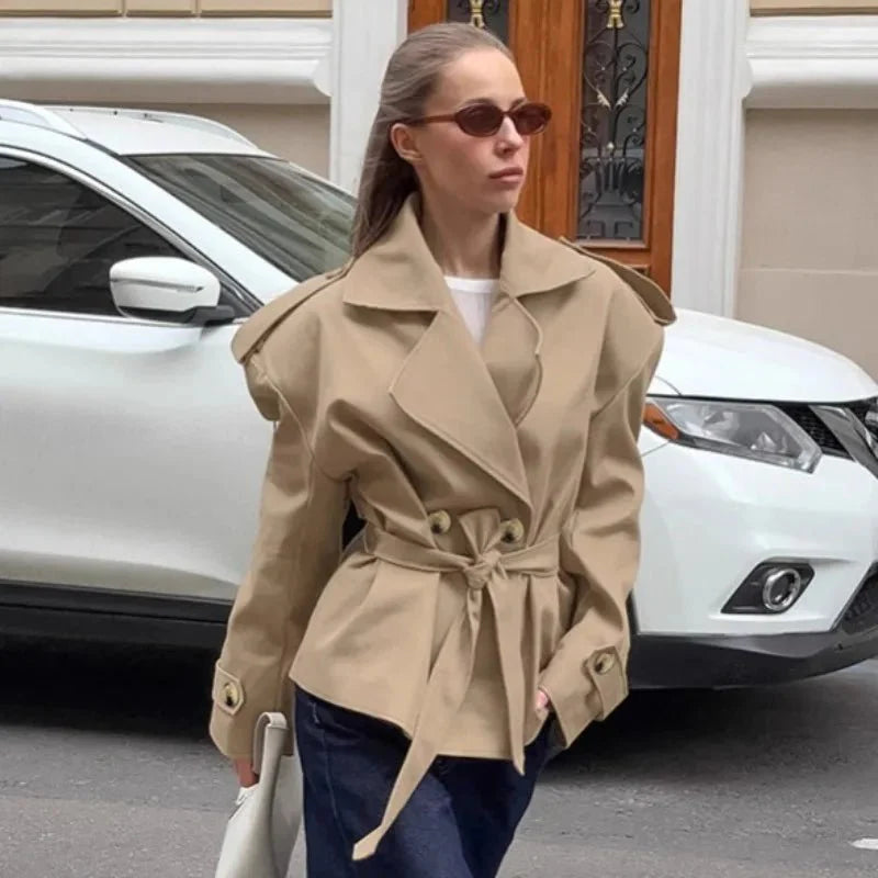 R&B | Crop Trenchcoat