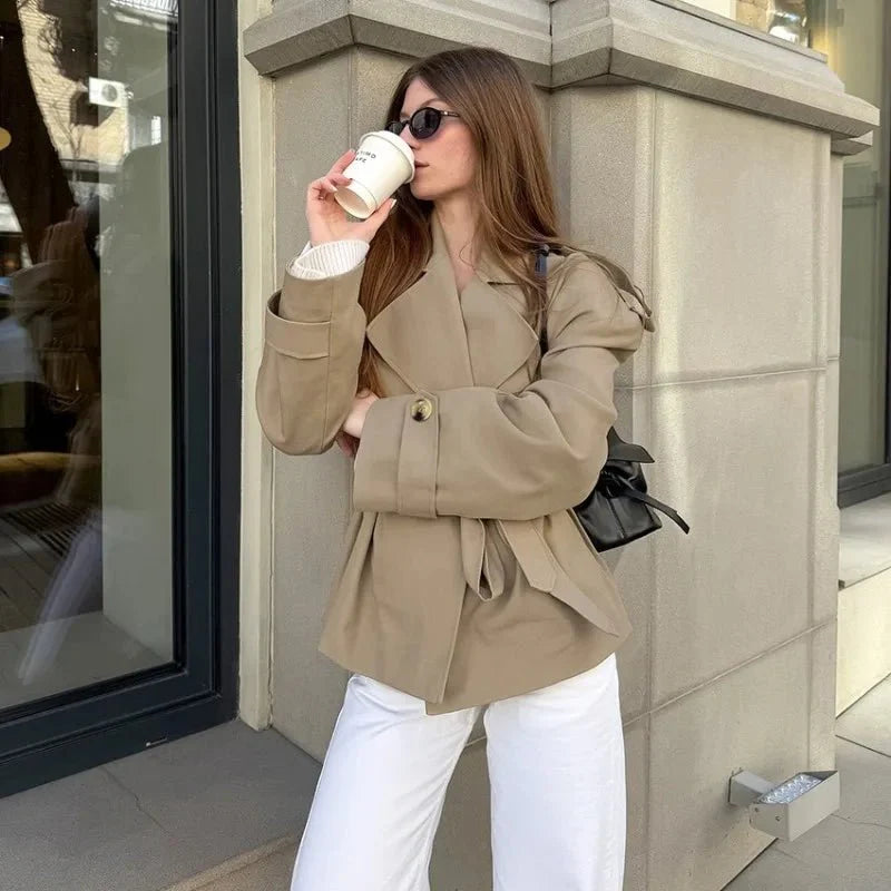 R&B | Crop Trenchcoat