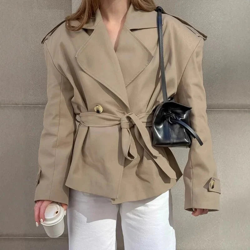 R&B | Crop Trenchcoat