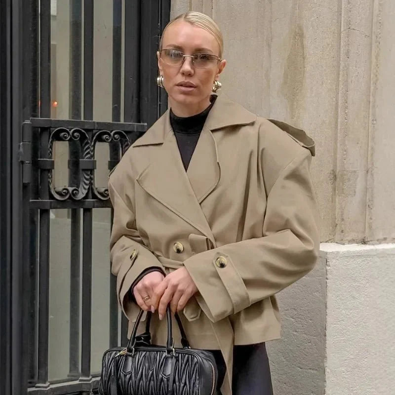 R&B | Crop Trenchcoat