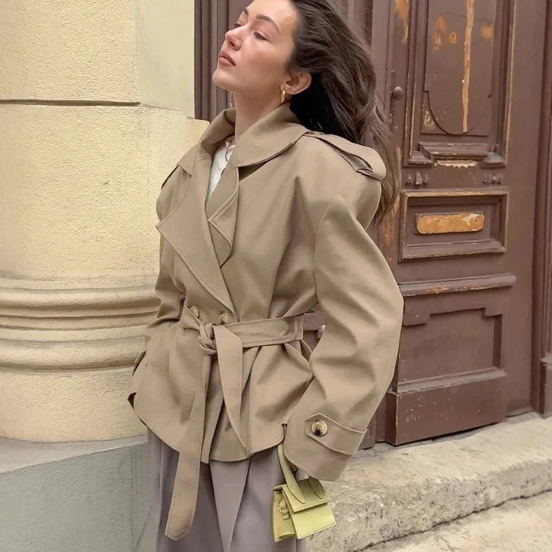 R&B | Crop Trenchcoat