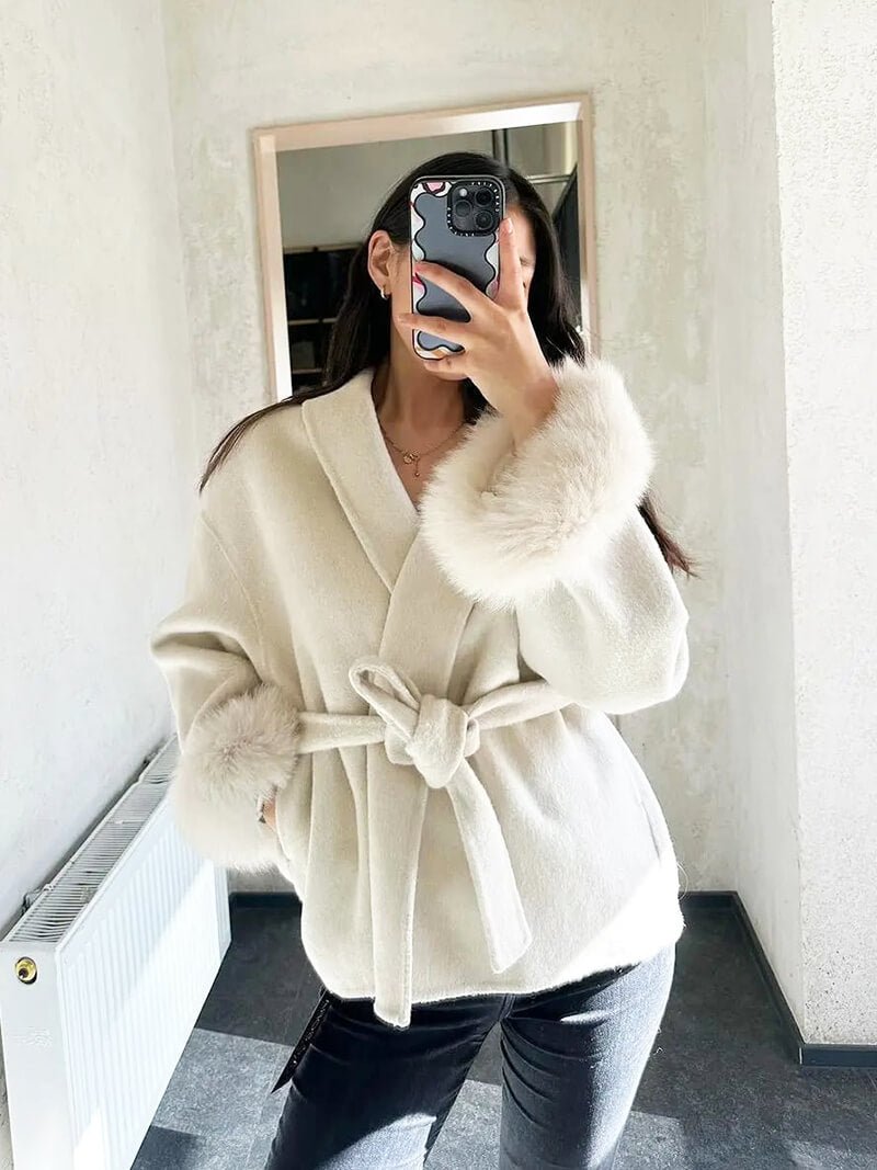 R&B | Faux Fur Mantel