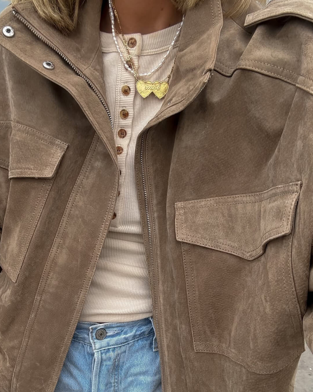 R&B | Wildleder Motorradjacke