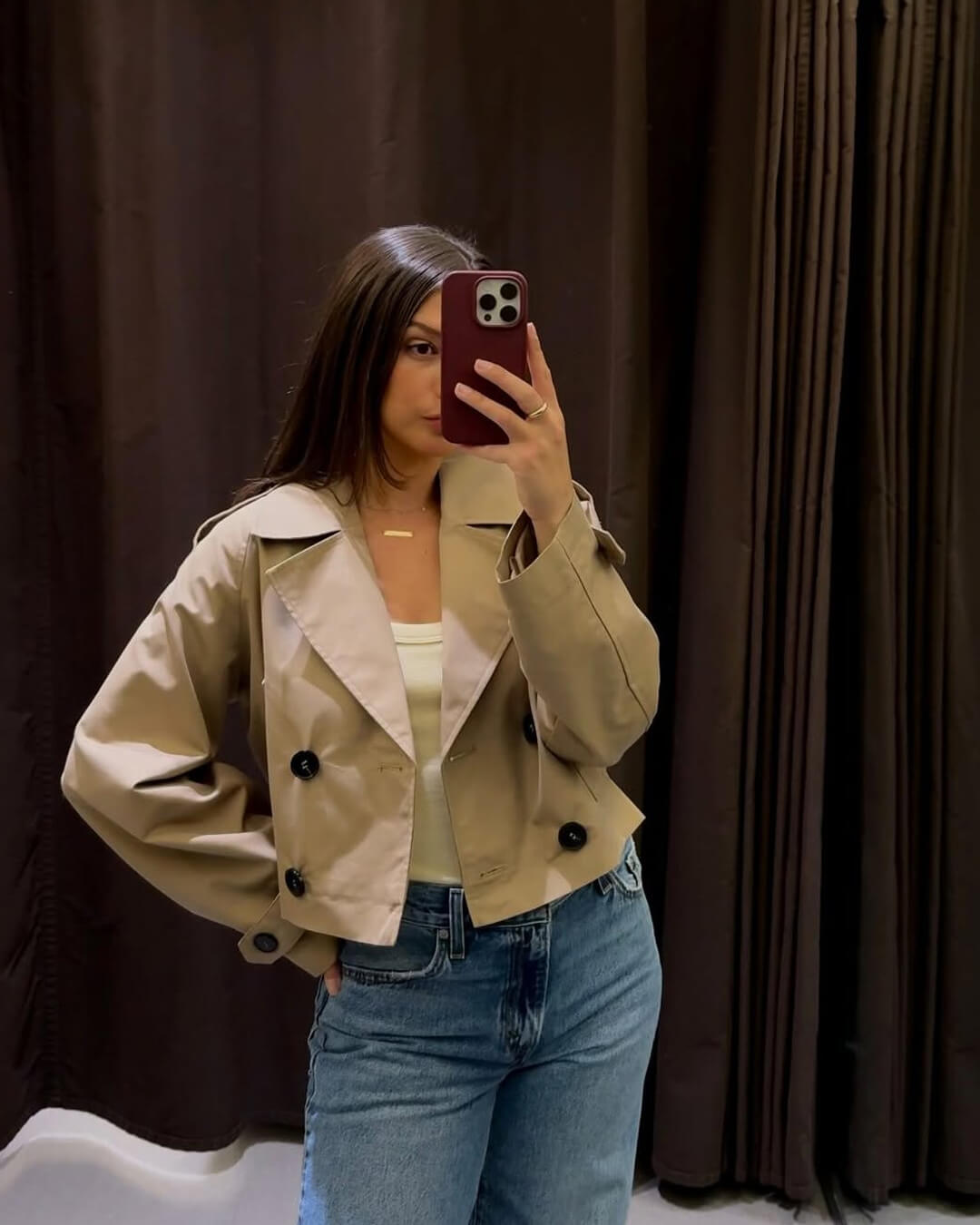 R&B | Cropped Trenchcoat