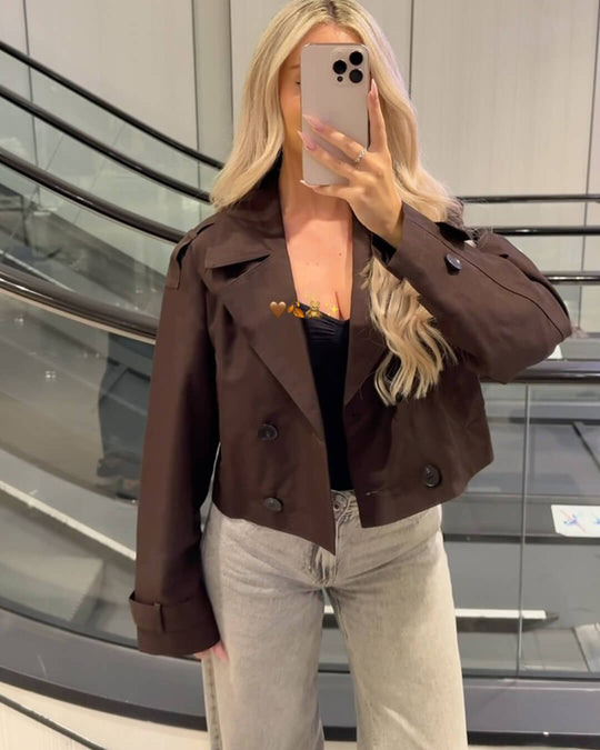 R&B | Cropped Trenchcoat