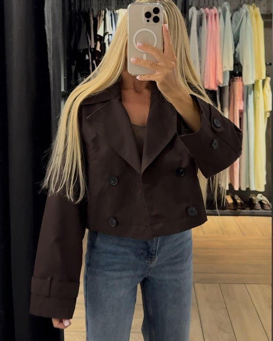 R&B | Cropped Trenchcoat