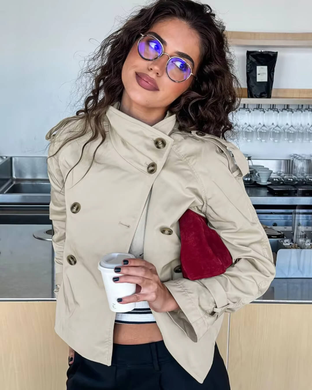 R&B | Cropped Trenchcoat