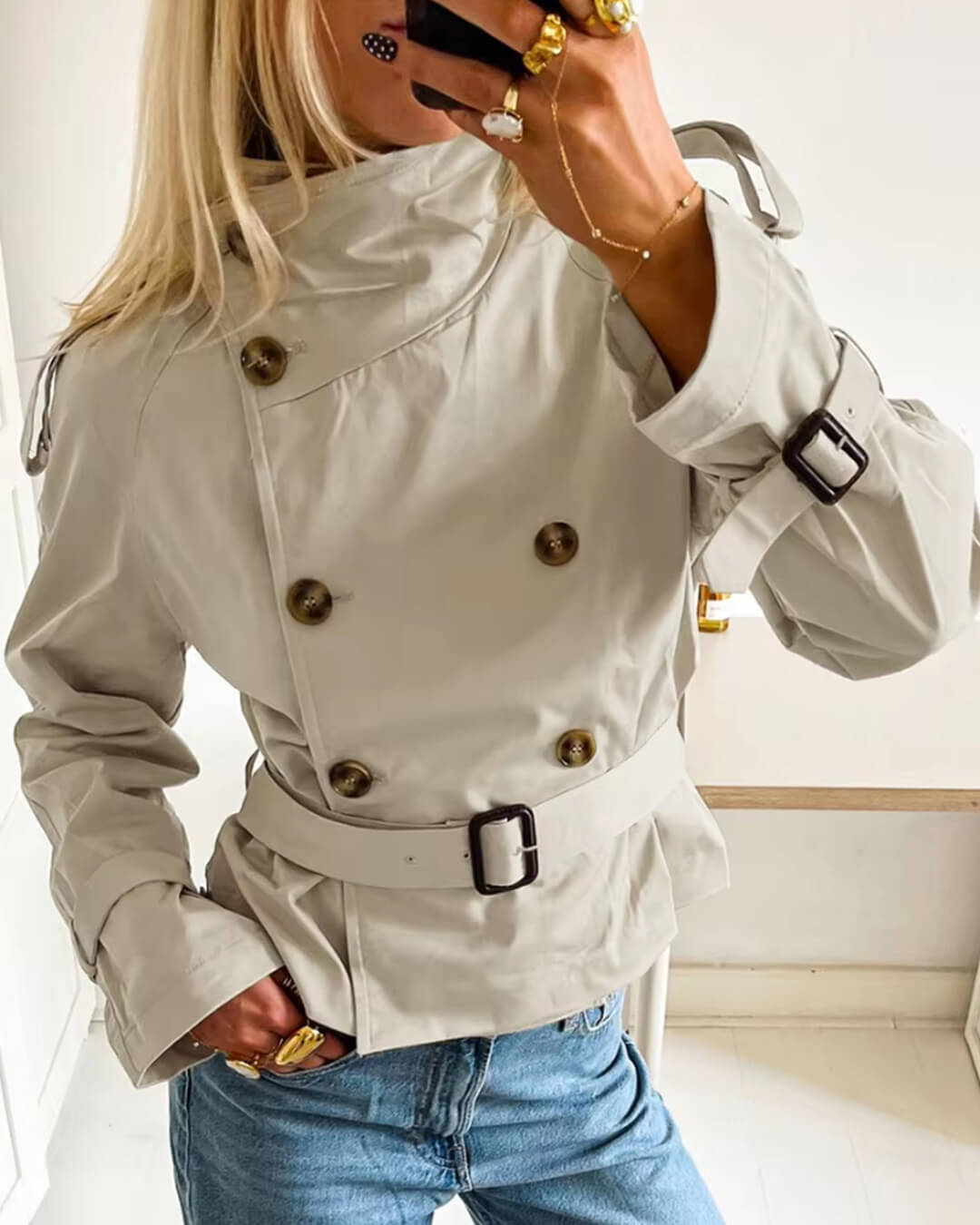 R&B | Cropped Trenchcoat