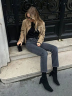 R&B | Faux Suede Jacke