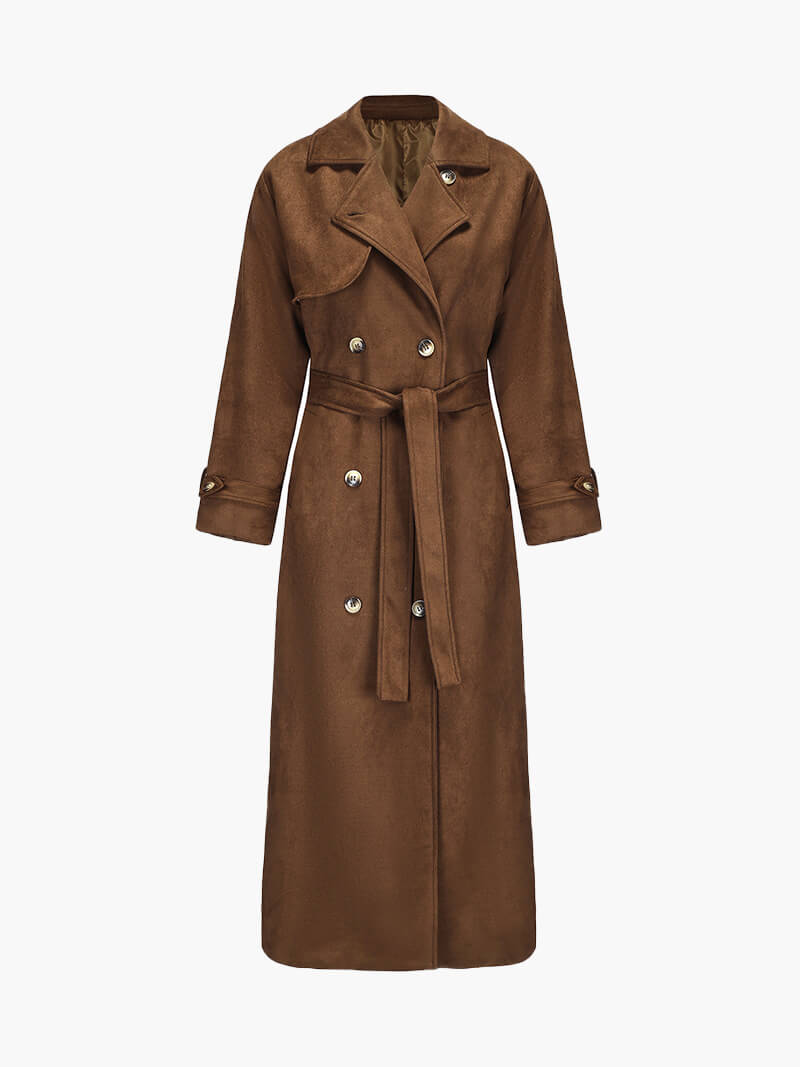 R&B | Kunstleder Trenchcoat