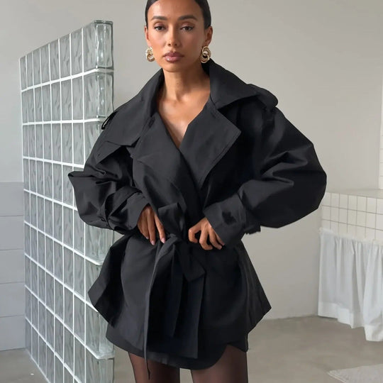 R&B | Crop Trenchcoat