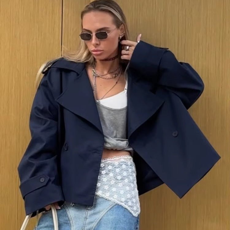 R&B | Crop Trenchcoat