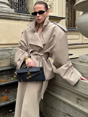 R&B | Crop Trenchcoat