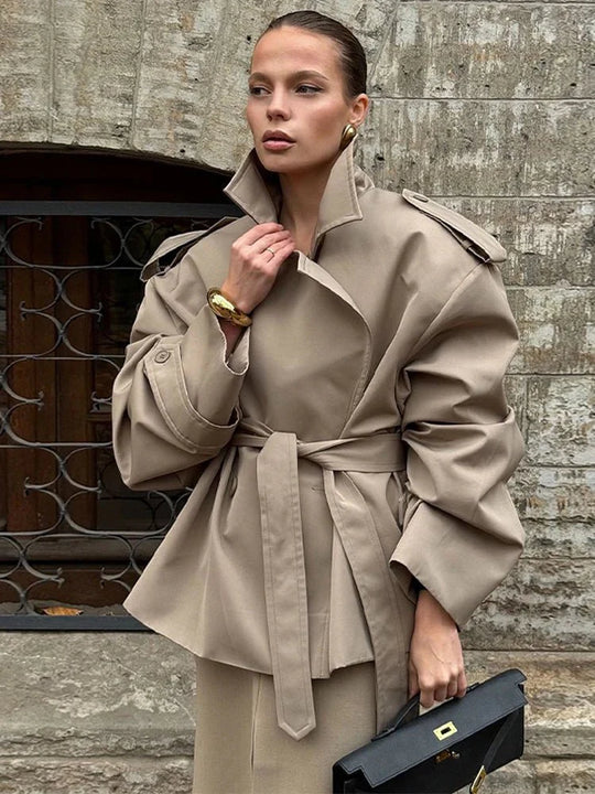 R&B | Crop Trenchcoat