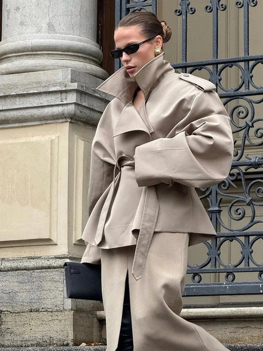R&B | Crop Trenchcoat