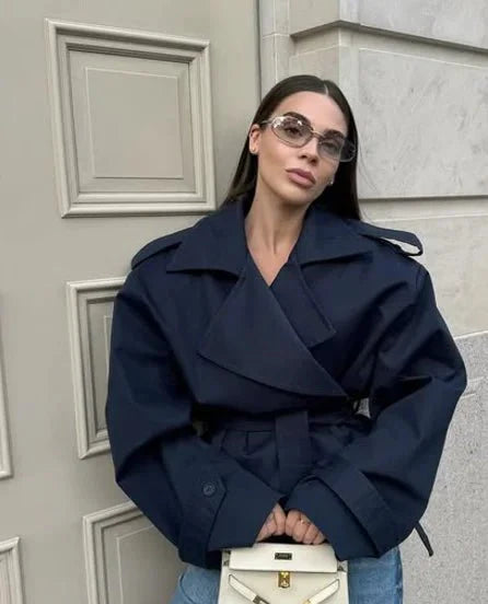 R&B | Crop Trenchcoat