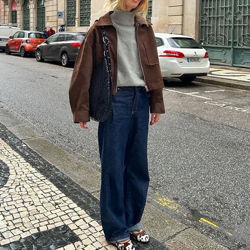 R&B | Wildleder Bomberjacke