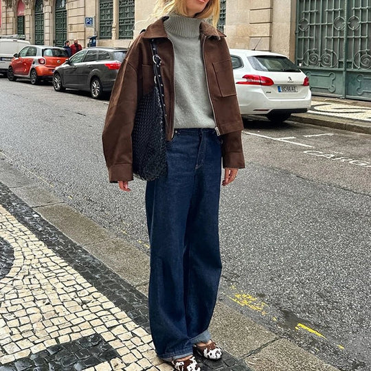 R&B | Wildleder Bomberjacke