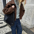 R&B | Wildleder Bomberjacke
